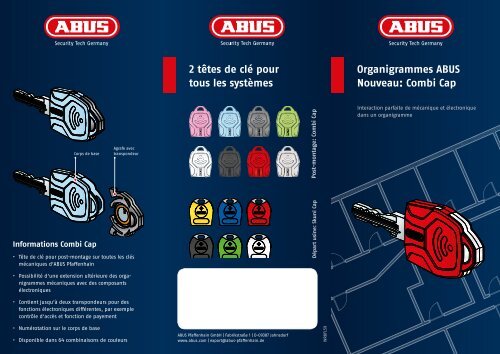 Organigrammes ABUS Nouveau: Combi Cap 2 tÃƒÂªtes de clÃƒÂ© pour ...