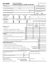 Amended Individual Tax Return (PH-1040X) - City of Port Huron