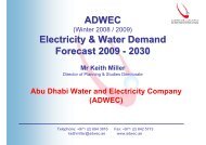 ADWEC Electricity & Water Demand Forecast 2009 - 2030
