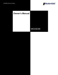 MOVEO Owners Manual - Modern Door & Equipment Sales, Inc.