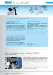 Newsletter MÃ¤rz 2011 (deutsch) - EMG Automation GmbH