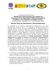 documento de conclusiones y recomendaciones - siare - CLAD