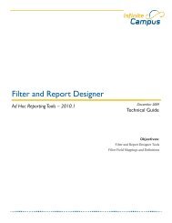 Filter and Report Designer