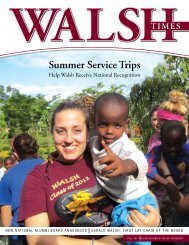 Summer Service Trips - Walsh University