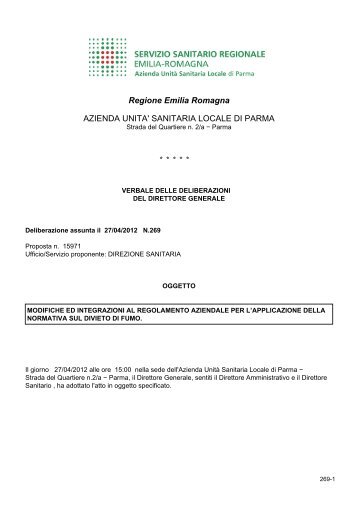 Regione Emilia Romagna AZIENDA UNITA' SANITARIA ... - Aicod