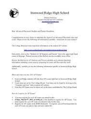 AP 2012 Parent student info letter