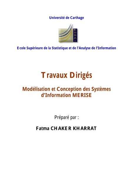 PDF) TD 1 TRAVAUX DE FIN D'EXERCICE