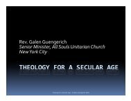 Theology for a Secular Age Presentation