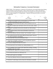 Information Competency Assessment Instrument