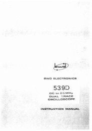 BWD539D - Dual Trace 25 Mhz Oscilloscope - KevinChant.com