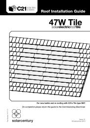 C21e tile installation guide - Solarcentury