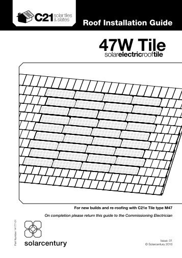 C21e tile installation guide - Solarcentury