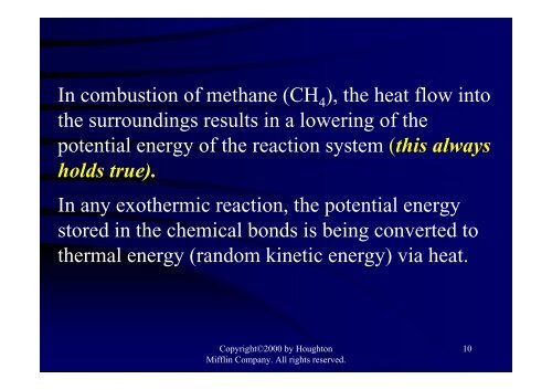 Ch 9 Energy, Enthalpy, and Thermochemistry