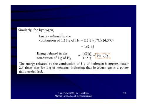 Ch 9 Energy, Enthalpy, and Thermochemistry