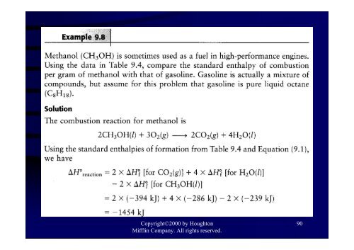 Ch 9 Energy, Enthalpy, and Thermochemistry