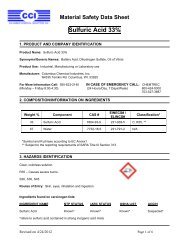 Sulfuric Acid Buffer Solution Liquid Material Safety Data Sheet