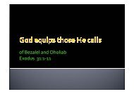 God Equips Those He Calls by deacon Swee Aun