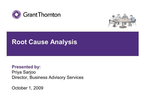 CAST: Root Cause Analysis - IIA Dallas Chapter