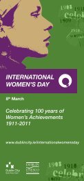 DCC Event Programme, International Women's Day 2011 - Dublin.ie