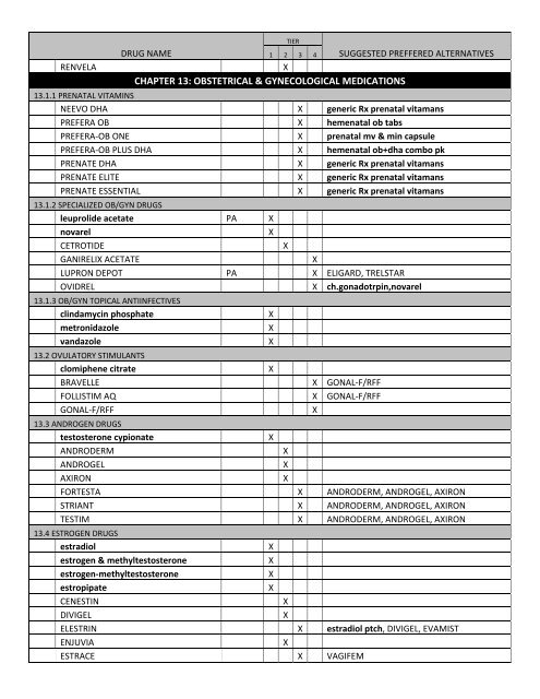 Preferred Drug List 2013 Standard Formulary with ... - Express Scripts