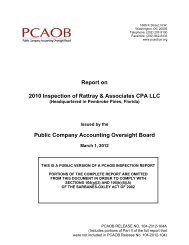 Rattray & Associates CPA LLC - Public Company Accounting ...