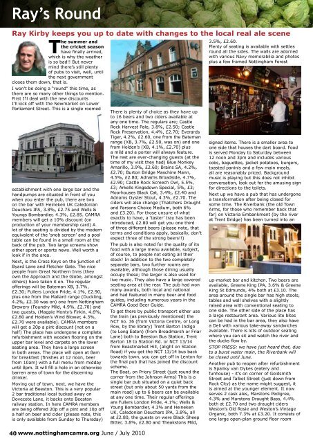 Crown, Beeston, is Pub of the Year see p. 18 - Nottingham CAMRA