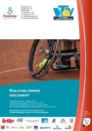 ROLSTOELTENNIS REGLEMENT - Parantee