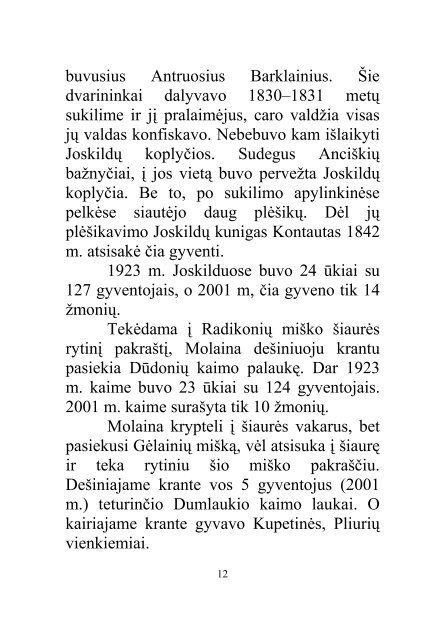 Molaina - Panevėžio rajono savivaldybė