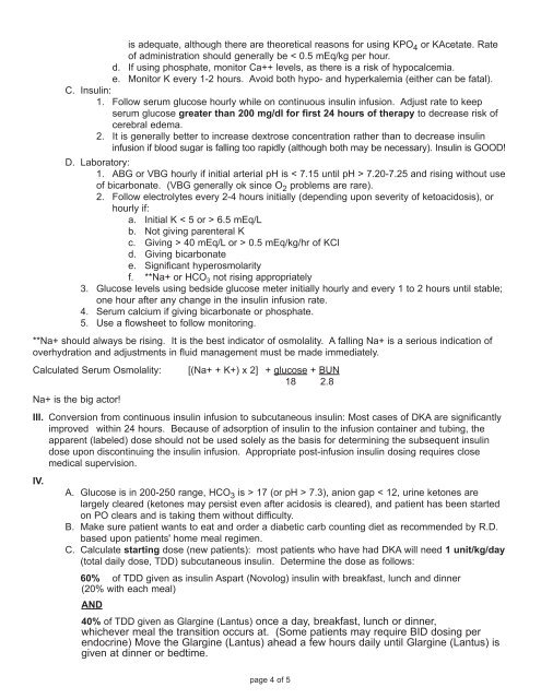 Diabetic Ketoacidosis Pathway - Children's Hospital Central California