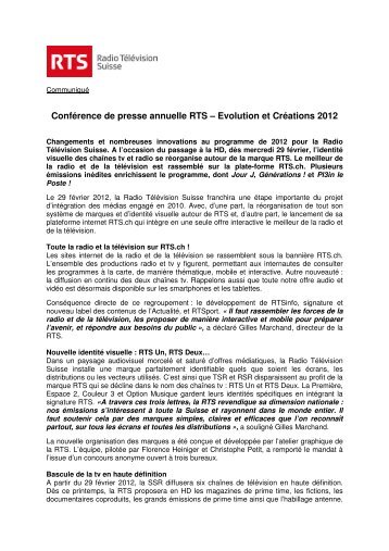 TÃ©lÃ©charger le PDF - A propos de la RTS