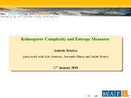 Kolmogorov Complexity and Entropy Measures