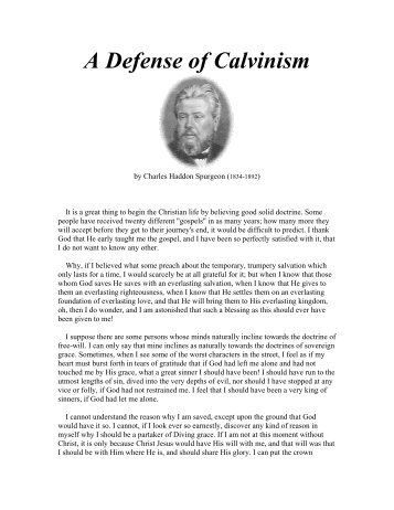 A Defense of Calvinism by Spurgeon.pdf - Online Christian Library
