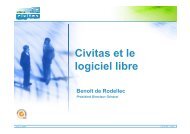 Civitas et le logiciel libre - SNDG