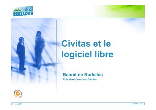 Civitas et le logiciel libre - SNDG