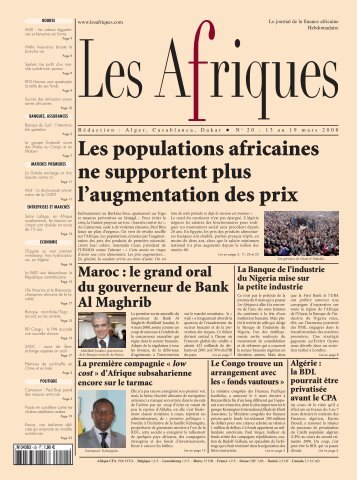 Les populations africaines ne supportent plus l'augmentation des prix