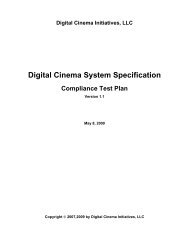 Archived Compliance Test Plan Version 1.1 pdf - Digital Cinema ...