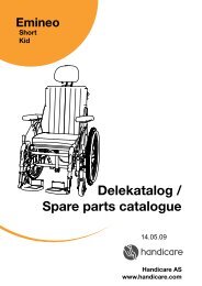 Service manual Emineo Short - Handicare