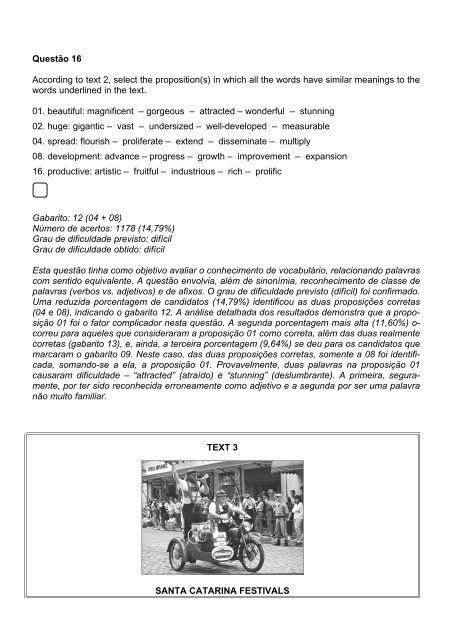 INGLÊS A prova de inglês do Vestibular 2008 - Vestibular UFSC/2008