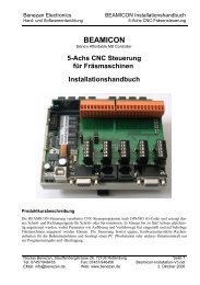 Installationshandbuch fÃ¼r BEAMICON V3 - Benezan Electronics