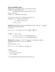 Finite Probability Spaces