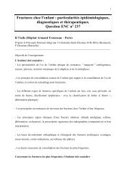 Fractures chez l'enfant : particularitÃ©s Ã©pidÃ©miologiques ...