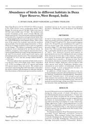 Abundance of birds in different habitats in Buxa ... - Oriental Bird Club