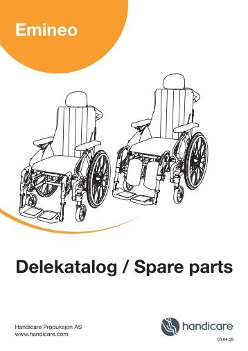 Emineo Delekatalog / Spare parts - Handicare