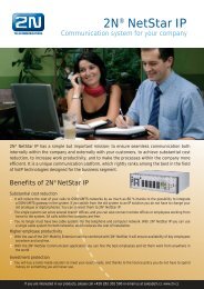 2NÂ® NetStar IP - 2N Telekomunikace a.s.