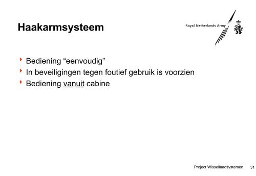 Het project Wissellaadsystemen