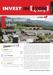 Lyon stimulates industry - Aderly