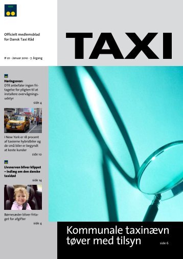 Kommunale taxinævn tøver med tilsyn - Dansk Taxi Råd