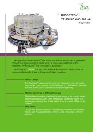 RHODOTRON® TT1000 5-7 MeV - 100 mA - IBA Industrial