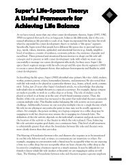 Super's Life-Space Theory: A Useful Framework for ... - CALPRO