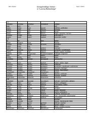 Liste der unregelmäßigen Verben aus Lumina